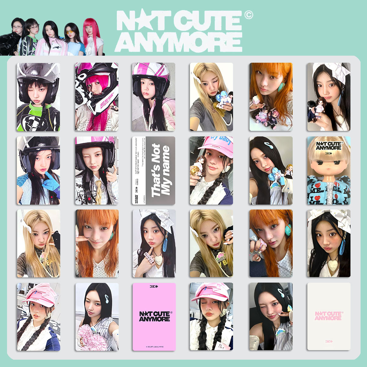Anime Merch Store - 5 stuks Ill-It-kaarten, niet meer schattige