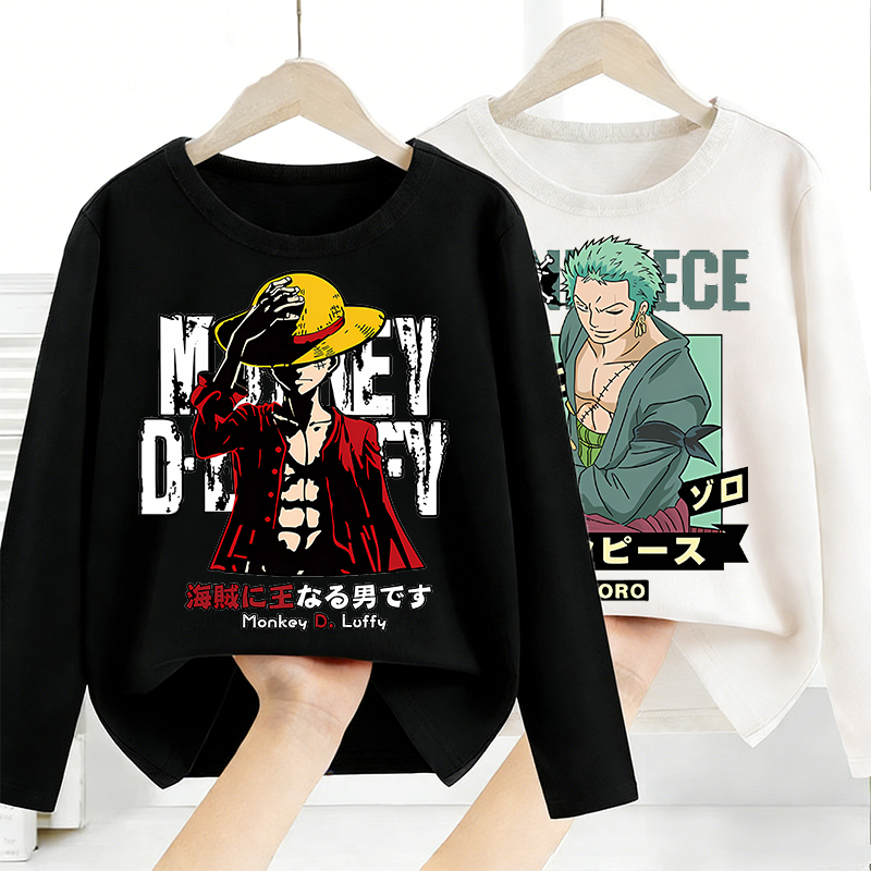 Anime One Piece Merchandise - Eendelige lange mouwen Anime bedrukte tops