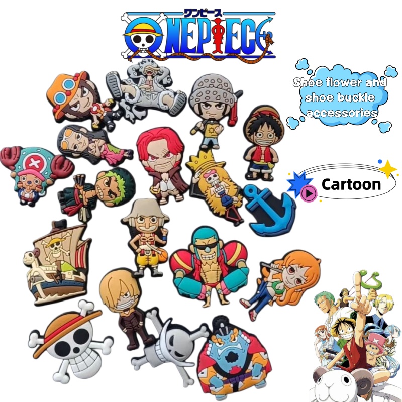 Anime One Piece Merchandise - One Piece cartoon anime figuurtjes schoenaccessoires