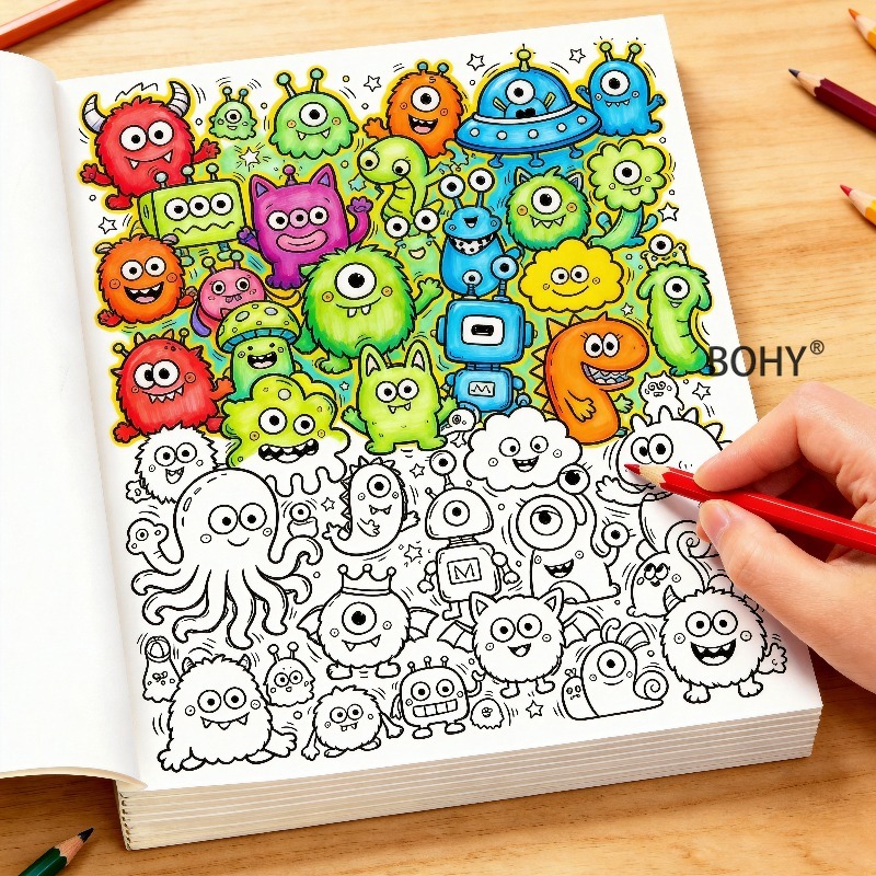 Art Book Illustration - Een decompressie- en kleurboek voor volwassenen,