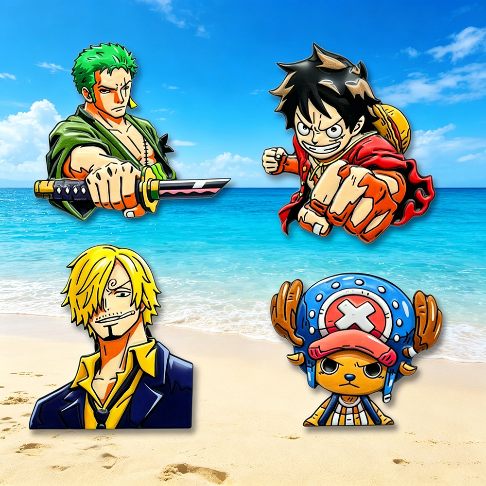 4 stuks EEN STUK Cartoon Karak - Anime One Piece Merchandise recensie en prijs